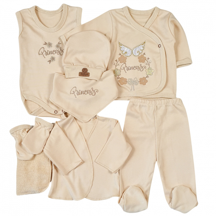 Set cadou 8 piese pentru nou nascuti, model Princess [2]