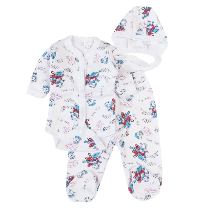 Set pentru nou-născuți, 3 piese, model Fly [1]