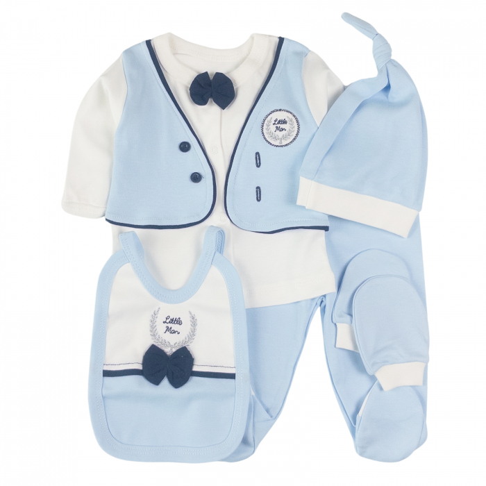 Set pentru nou-născuți – 5 piese bleu [3]