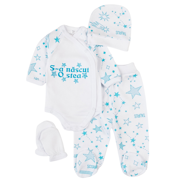 Set pentru nou-născuți – 4 piese, model Star [1]