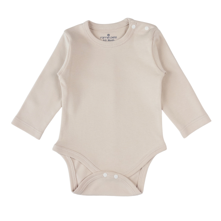 Haine bebelusi fete ❤️ - Body Basic cu Mânecă Lungă pentru Bebelusi, Bej
