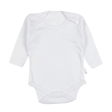 Body baieti - Body bebelusi culoare alb