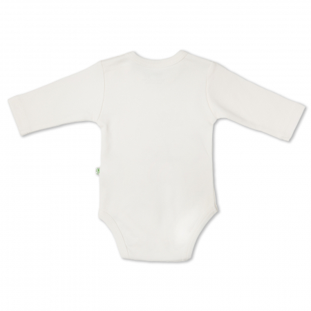body bebeluși mânecă lunga din bumbac organic, culoare alb.jpg [2]