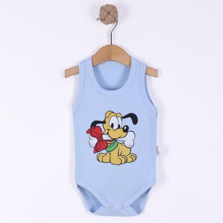 Body baieti - Body bebelusi- Model catelus blue