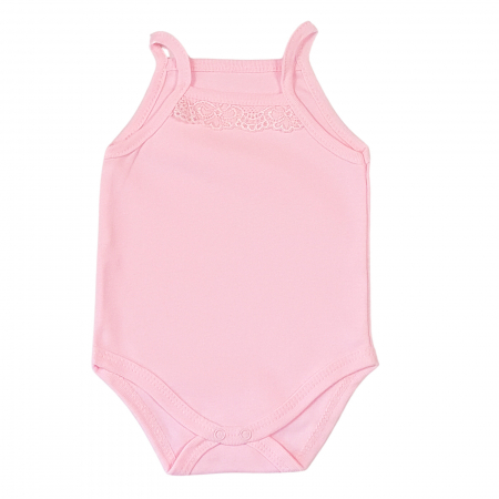 Body detalii dantela, roz [0]