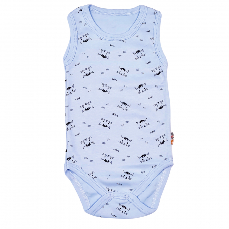 Body baieti - Body pisic blue