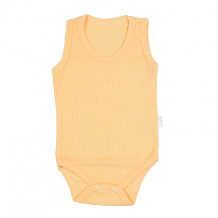 Body baieti - Body tip maiou culoare galben