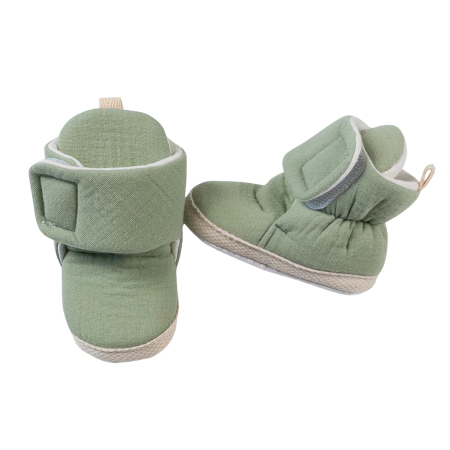 Botosi, sosete, dresuri, caciuli - Botosei pentru bebelusi, culoare vernil