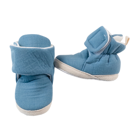 Botosi, sosete, dresuri, caciuli - Botosei pentru bebelusi, culoare albastru