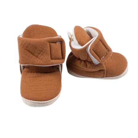 Botosi, sosete, dresuri, caciuli - Botosei pentru bebelusi, culoare maro