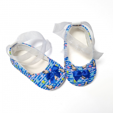 Botosi, sosete, dresuri, caciuli - Botosei tip balerini, bleu