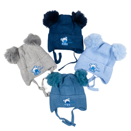 Botosi, sosete, dresuri, caciuli - Căciulițe Bebeluși, 1-2 ani, model Ursulet