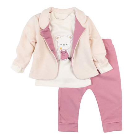 Seturi fetite - Compleu 3 piese pentru fetite, model Elegance