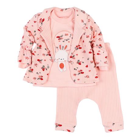 Seturi fetite - Compleu 3 piese pentru fetite, model Floral