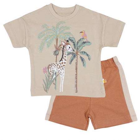 Compleuri bebelusi baieti - Compleu Bebelusi model Girafa