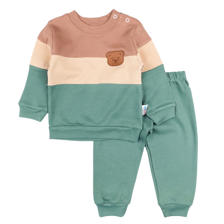 Compleuri bebelusi baieti - Compleu bebelusi model cu Ursulet