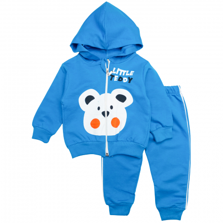 Haine bebelusi baieti - Compleu bebelusi model Tedy Blue