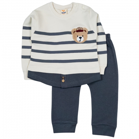 Compleuri bebelusi baieti - Compleu bebelusi model Ursulet