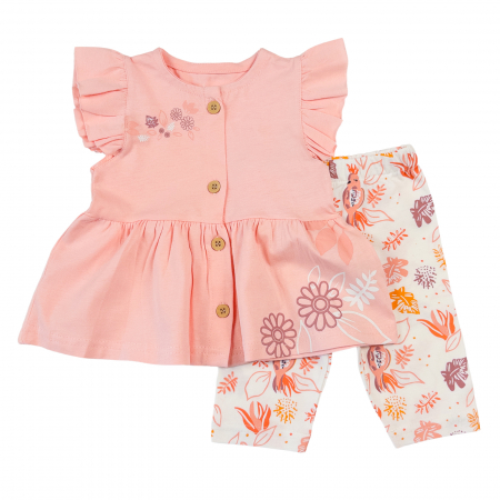 Seturi fetite - Compleu pentru fetite, model roz piersică