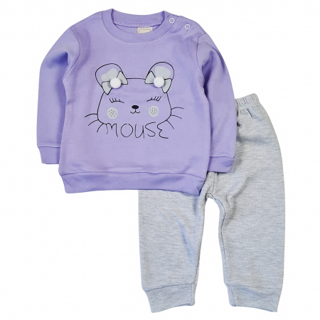 Haine bebelusi fete - Compleu fetite mouse