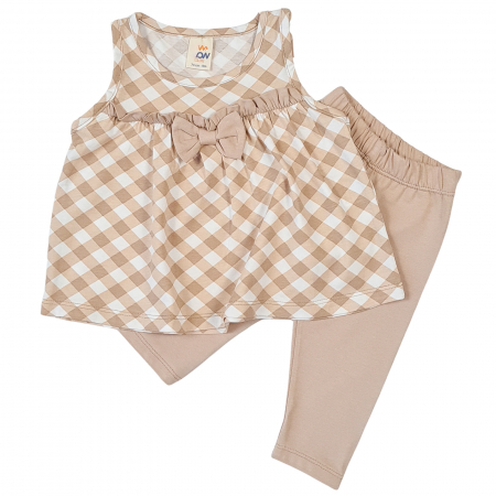 Seturi fetite - Compleu pentru fetite, model Sweety Bej
