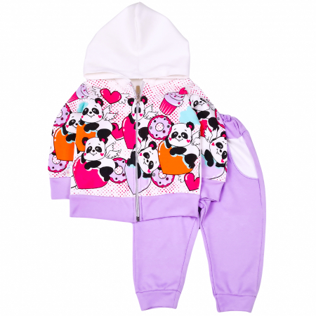 Haine bebelusi fete - Compleu Panda Party
