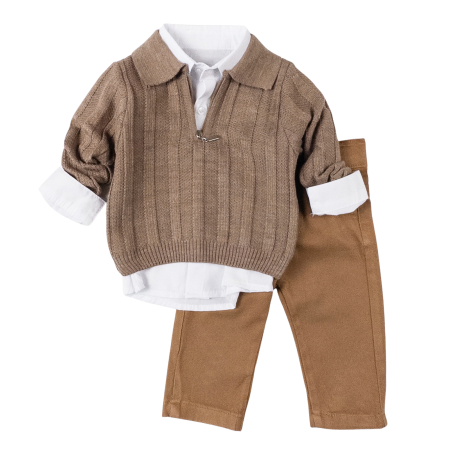 Compleuri bebelusi baieti - Compleu pentru bebelusi, 3 piese, Fashion