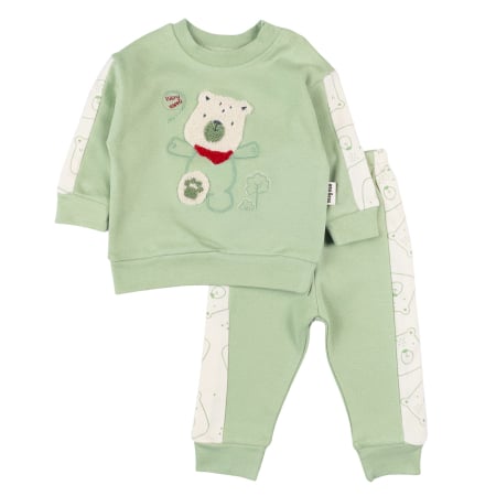 Compleuri bebelusi baieti - Compleu pentru bebelusi, model Ursulet fericit