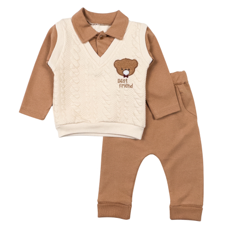 Compleuri bebelusi baieti - Compleu pentru bebelusi, model Best friend