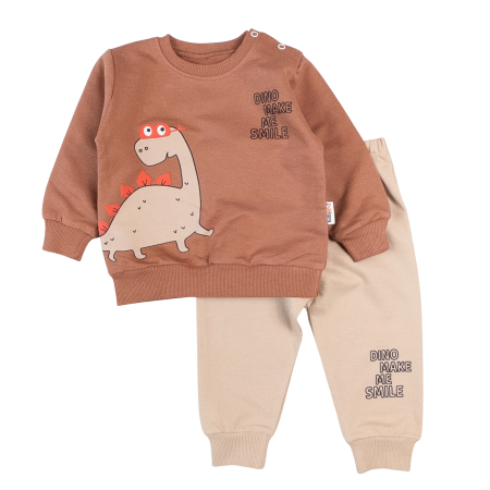 Haine bebelusi baieti - Compleu pentru bebelusi, model Dino