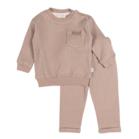 Compleuri bebelusi baieti - Compleu pentru bebelusi, model BM, bej inchis