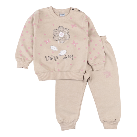 Haine bebelusi fete ❤️ - Compleu pentru bebelusi, model cu Floare