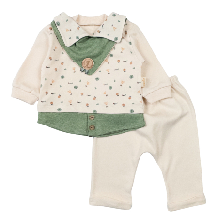 Compleuri bebelusi baieti - Compleu pentru bebelusi, model Micul Campion