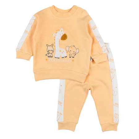 Compleuri bebelusi baieti - Compleu pentru bebelusi, model Safari, galben