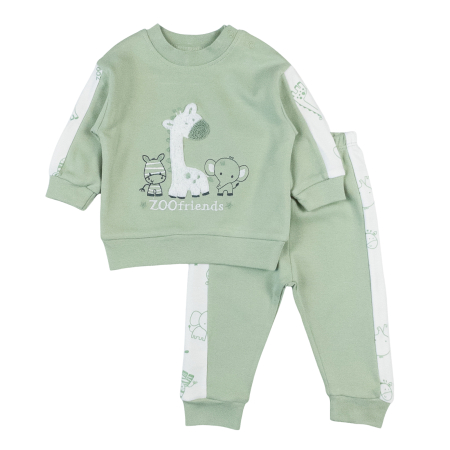 Compleuri bebelusi baieti - Compleu pentru bebelusi, model Safari, Vernil