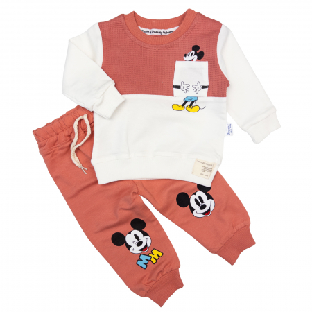 Compleuri bebelusi baieti - Compleu pentru bebelusi, culoare grena