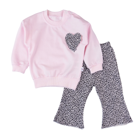 Seturi fetite - Compleu pentru fetite, model Leopard Chic