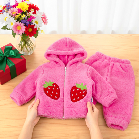 Compleu plusat, model capsunica roz [1]