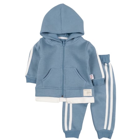 Compleuri bebelusi baieti - Compleu vătuit pentru bebelusi, culoare Albastru