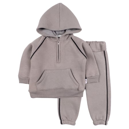 Compleuri bebelusi baieti - Compleu vătuit pentru bebelusi, gri
