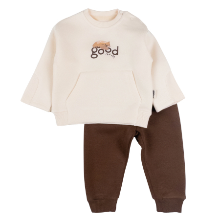 Seturi fetite - Compleu vătuit pentru bebelusi, model Good