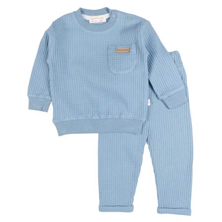 Compleuri bebelusi baieti - Compleu pentru bebelusi, model BM, bleu