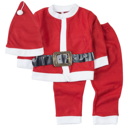 Compleuri bebelusi baieti - Costumas pentru bebelusi si copii mici, model Mos Craciun