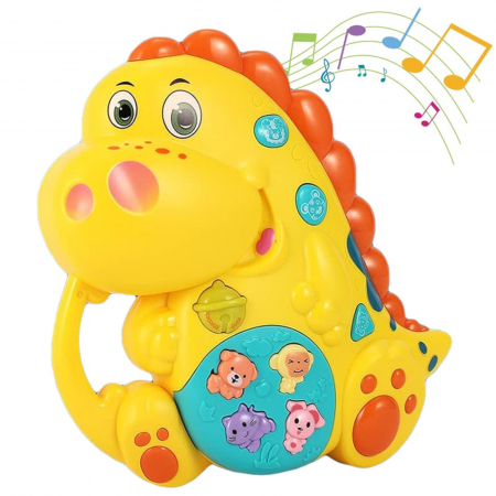 Jucarie interactiva muzicala cu functii si lumini, Dinozaur [0]