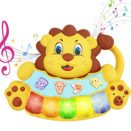 Jucarii - Jucarie interactiva muzicala cu functii si lumini, Leu