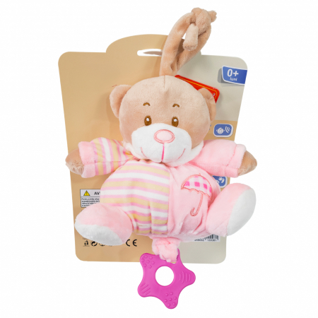 Jucarii plus - Jucarie muzicala din plus, ursulet roz