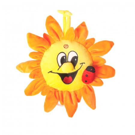 Jucarii plus - Jucarie muzicala din plus, Soare, 26 cm