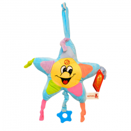 Jucarii plus - Jucarie muzicala din plus, steluta blue