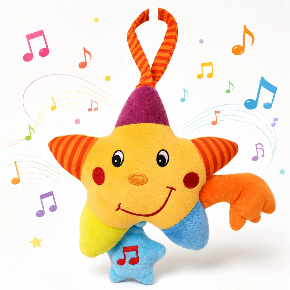 Jucarii - Jucărie Muzicală Pluș Bebeluși, Steluță, 20 cm