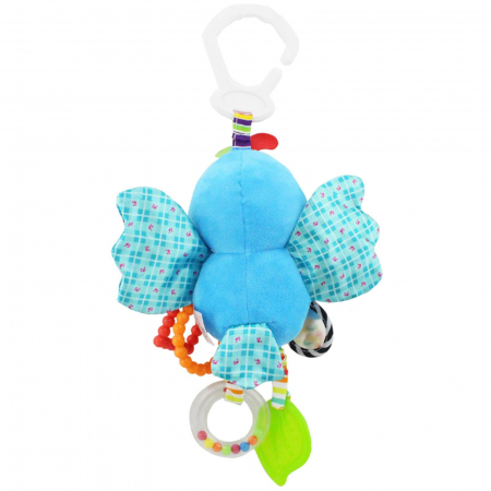 Jucarie zornaitoare din material textil pentru bebelusi, Puisor, unisex, +0 [1]